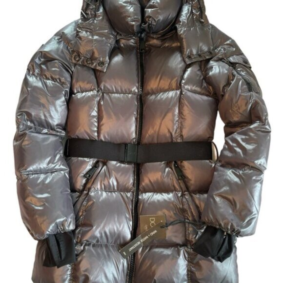 SAM. SOHO Quilted Puffer Gray Coat Jacket size L - Picture 3 of 12